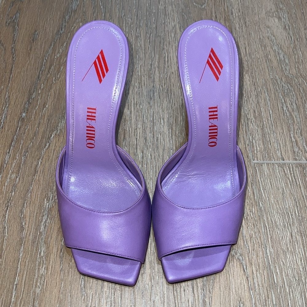 The Attico Purple Kaia mules